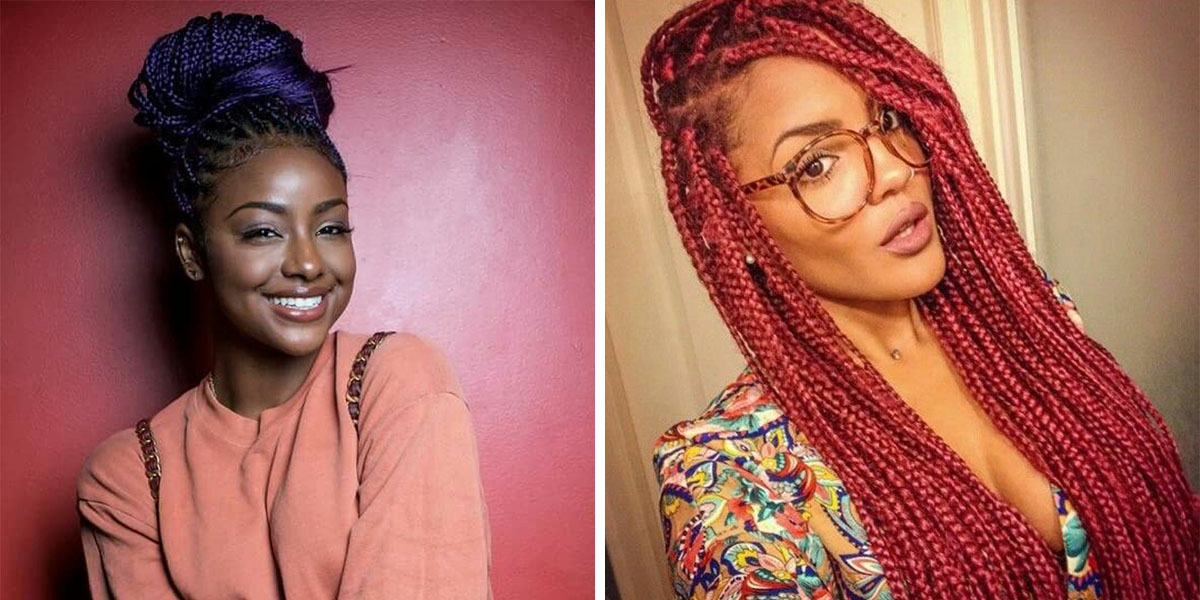 Colored Braids for Black Women
