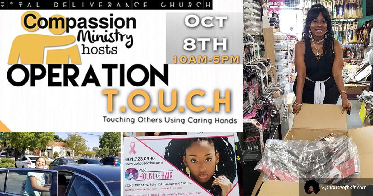 VIP House Of Hair Donates Dozens Of Braiding Hair Options To Operation Touch!