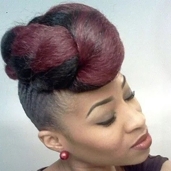 Natural Hair Twisted Top Knot