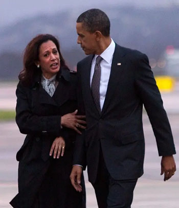 Kamala Harris and President Obama