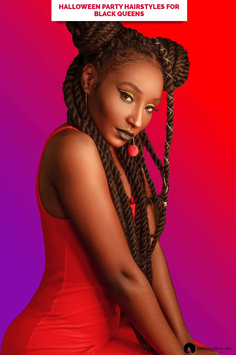 Halloween Party Hairstyles For Black Queens